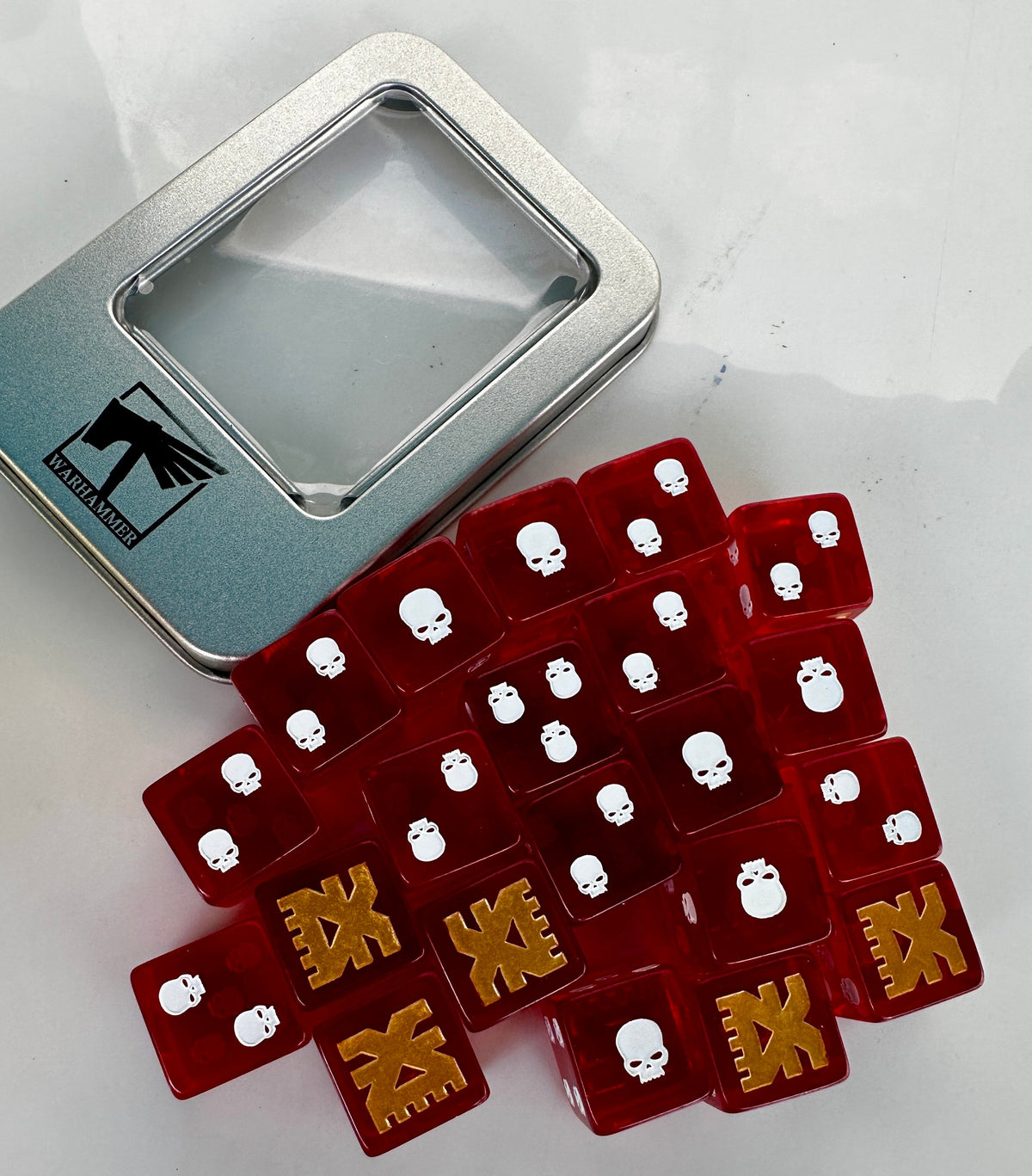 Acrylic D6 Dice – God War – alternate product view