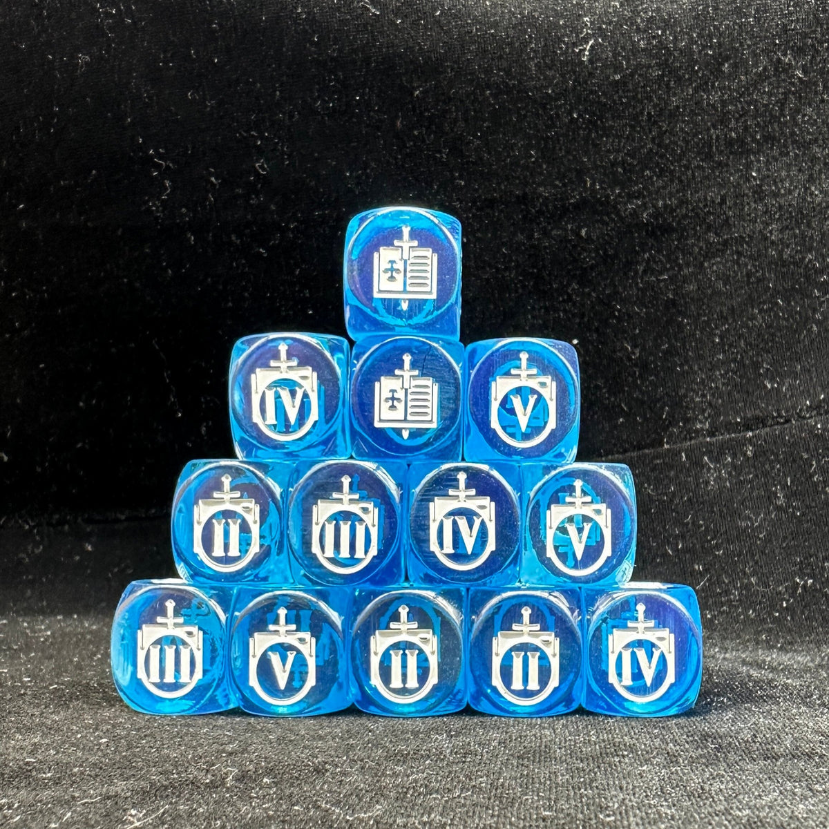 Acrylic D6 Dice – Grey Knights
