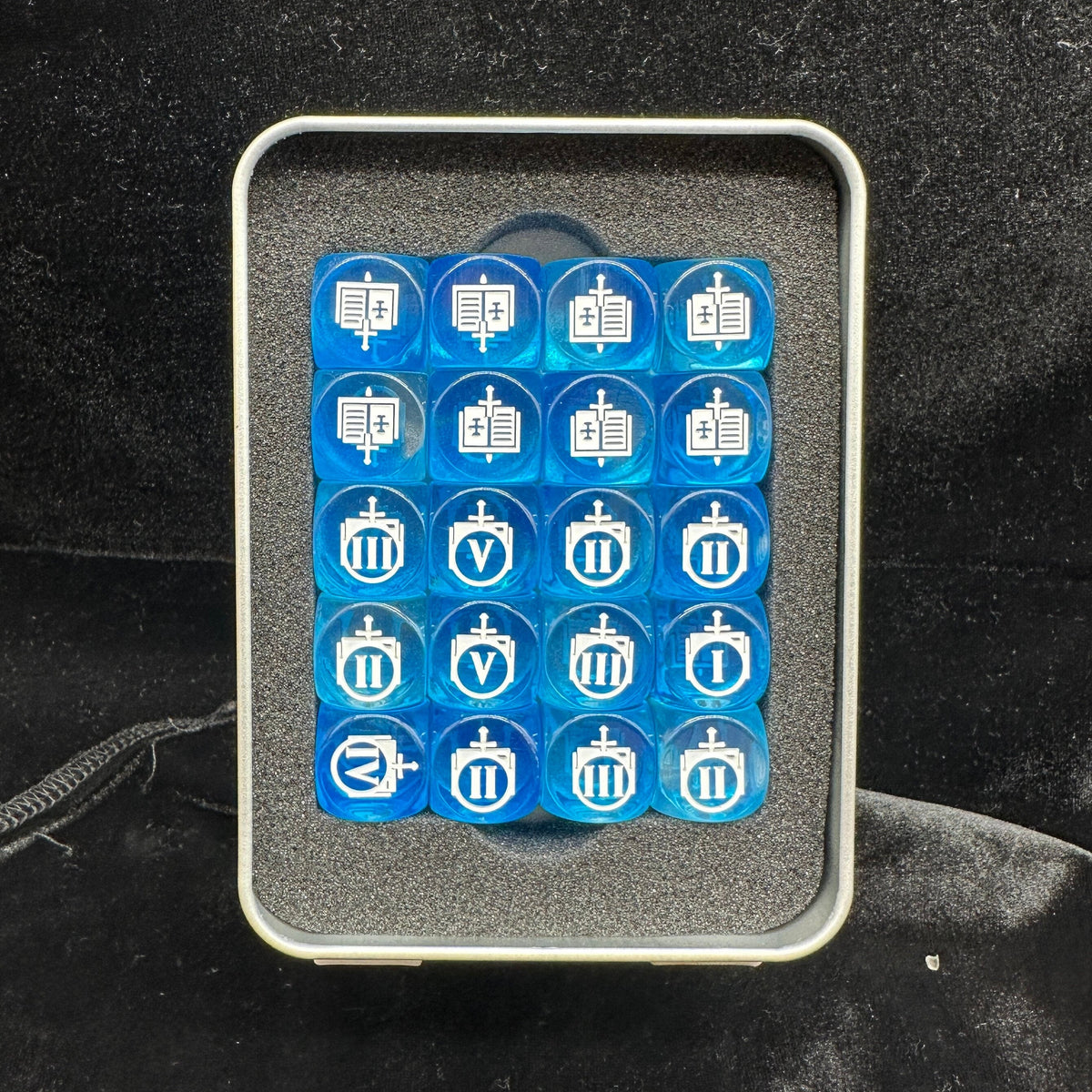 Acrylic D6 Dice – Grey Knights – alternate product view