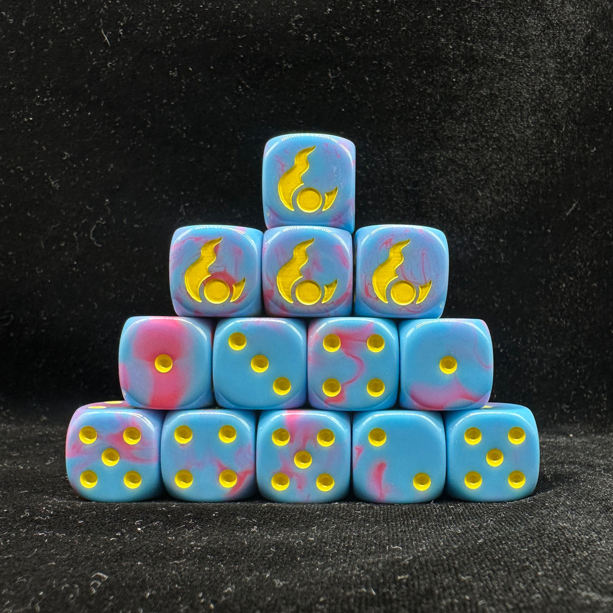 Acrylic D6 Dice – Idoneth Deepkin – alternate product view
