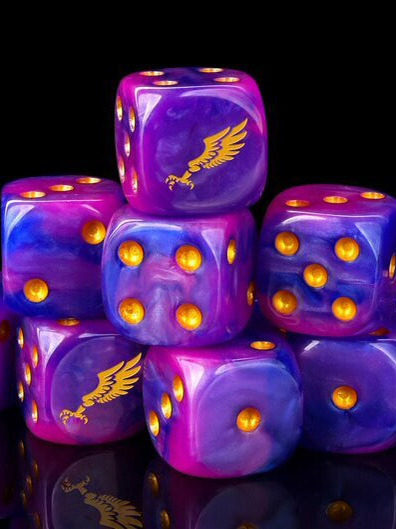 Acrylic D6 Dice – Imperial Aquila – alternate product view