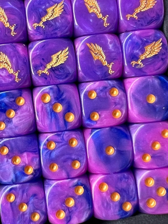Acrylic D6 Dice – Imperial Aquila – alternate product view
