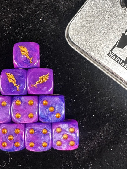 Acrylic D6 Dice – Imperial Aquila – alternate product view