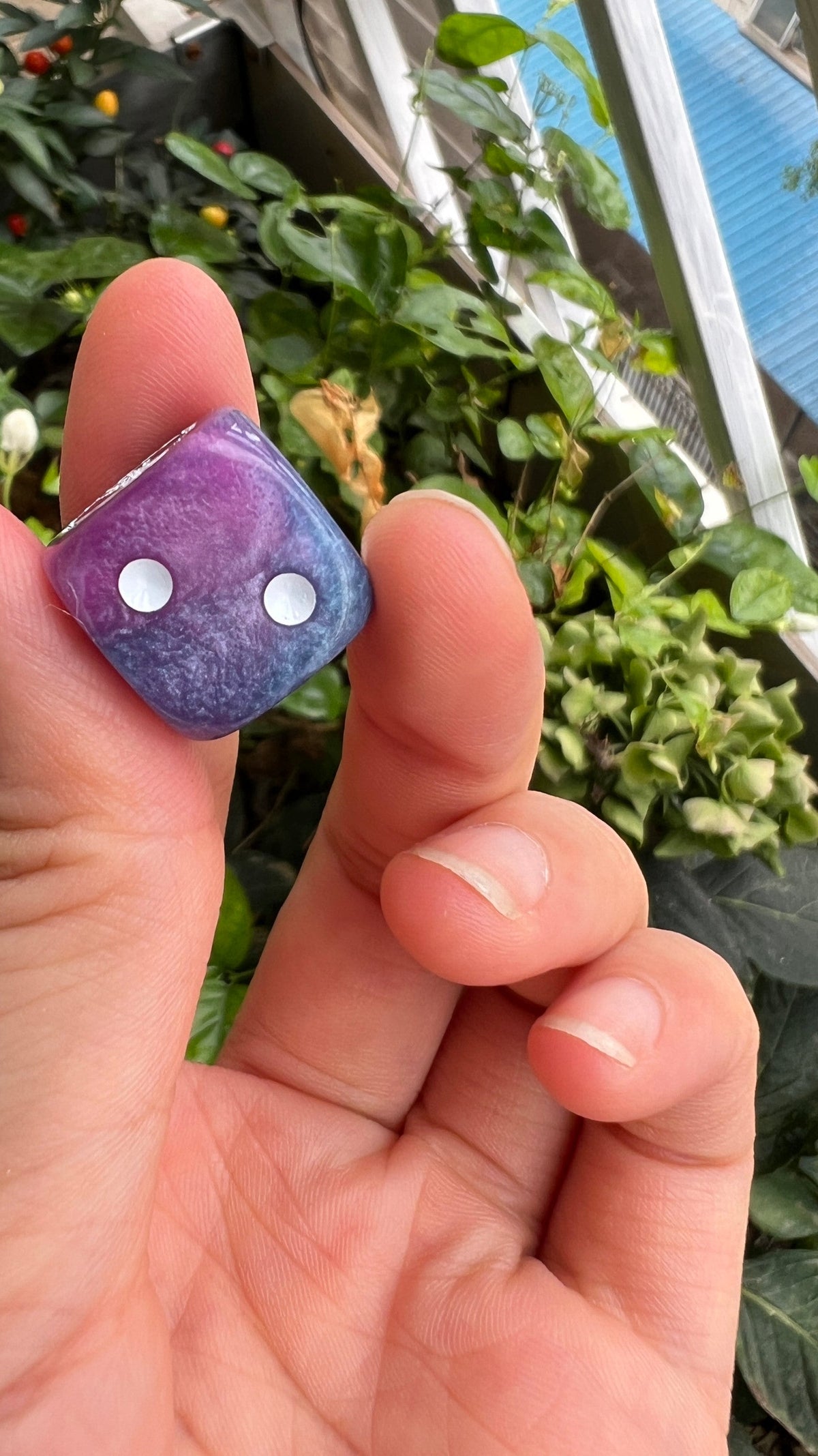 Acrylic D6 Dice – Iron Hands – alternate product view