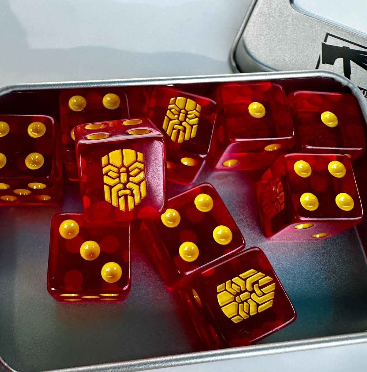Acrylic D6 Dice – Leagues Votann – alternate product view
