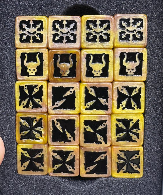 Acrylic D6 Dice – Legion Chaos – alternate product view