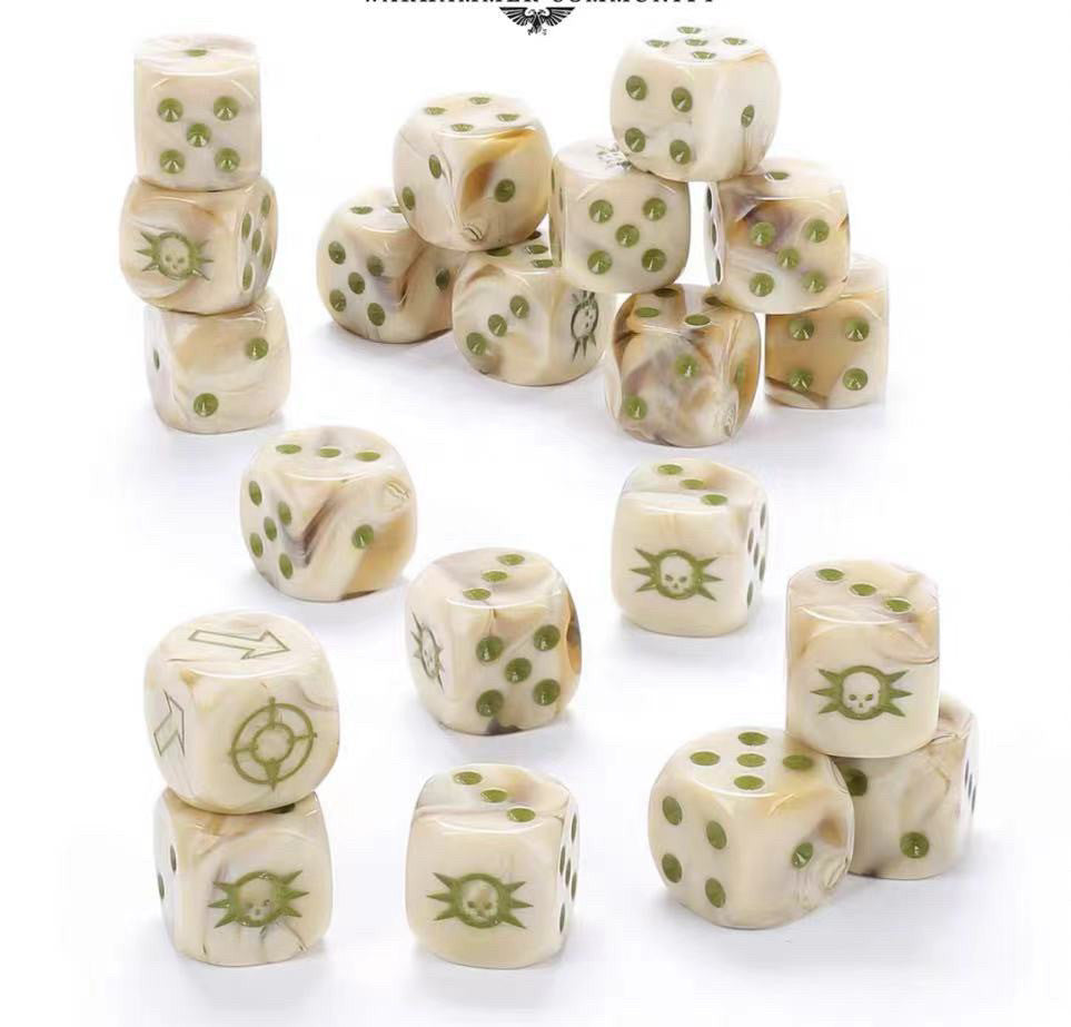Acrylic D6 Dice – Legion Ivory