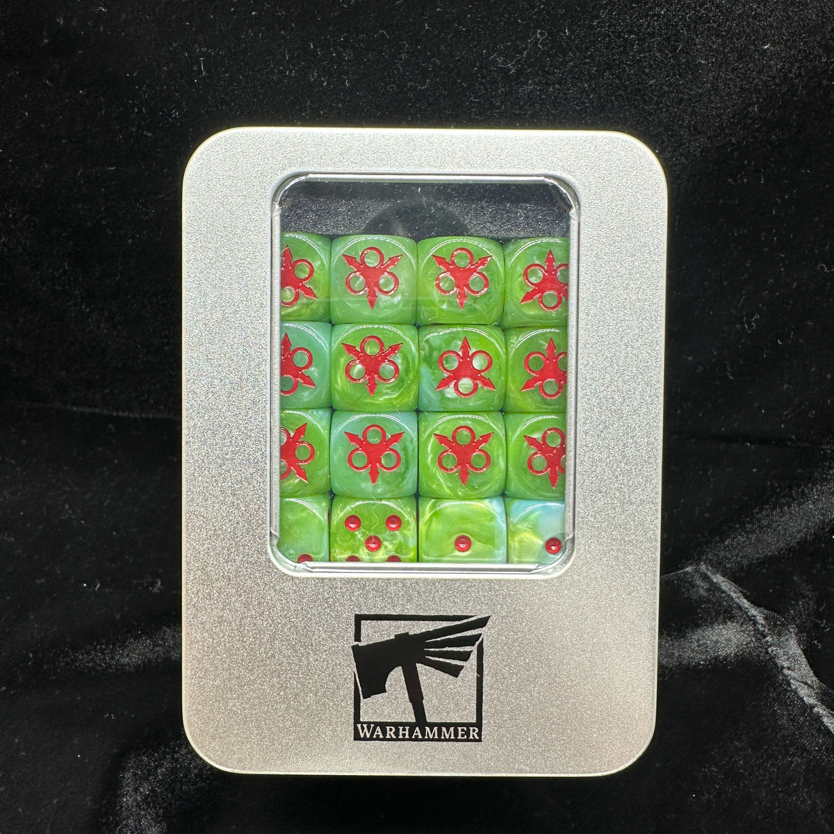 Acrylic D6 Dice – Maggot Bright – alternate product view