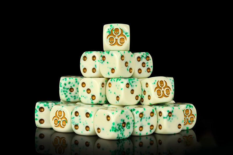 Acrylic D6 Dice – Nurgle Off – alternate product view