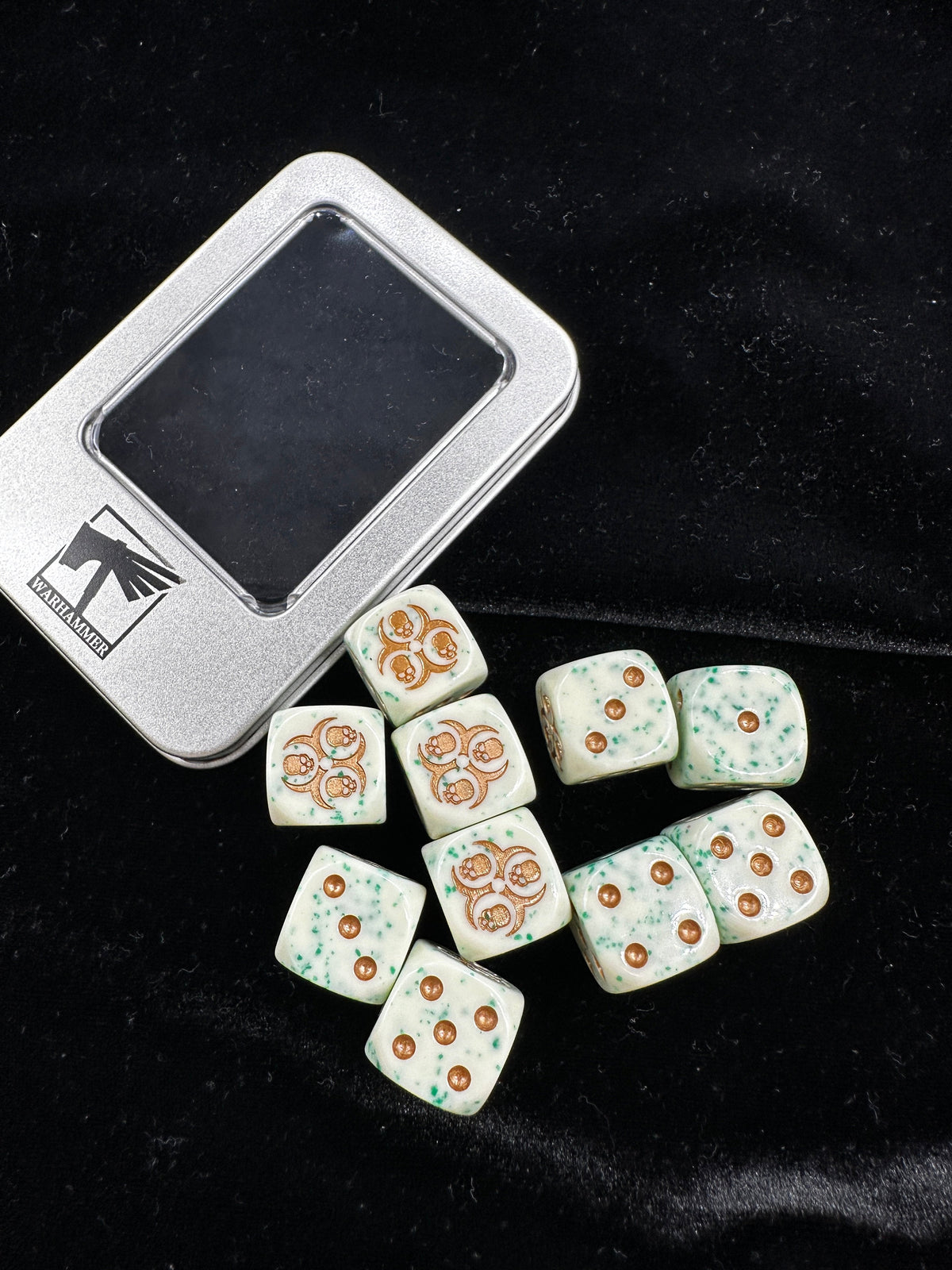 Acrylic D6 Dice – Nurgle Off – alternate product view