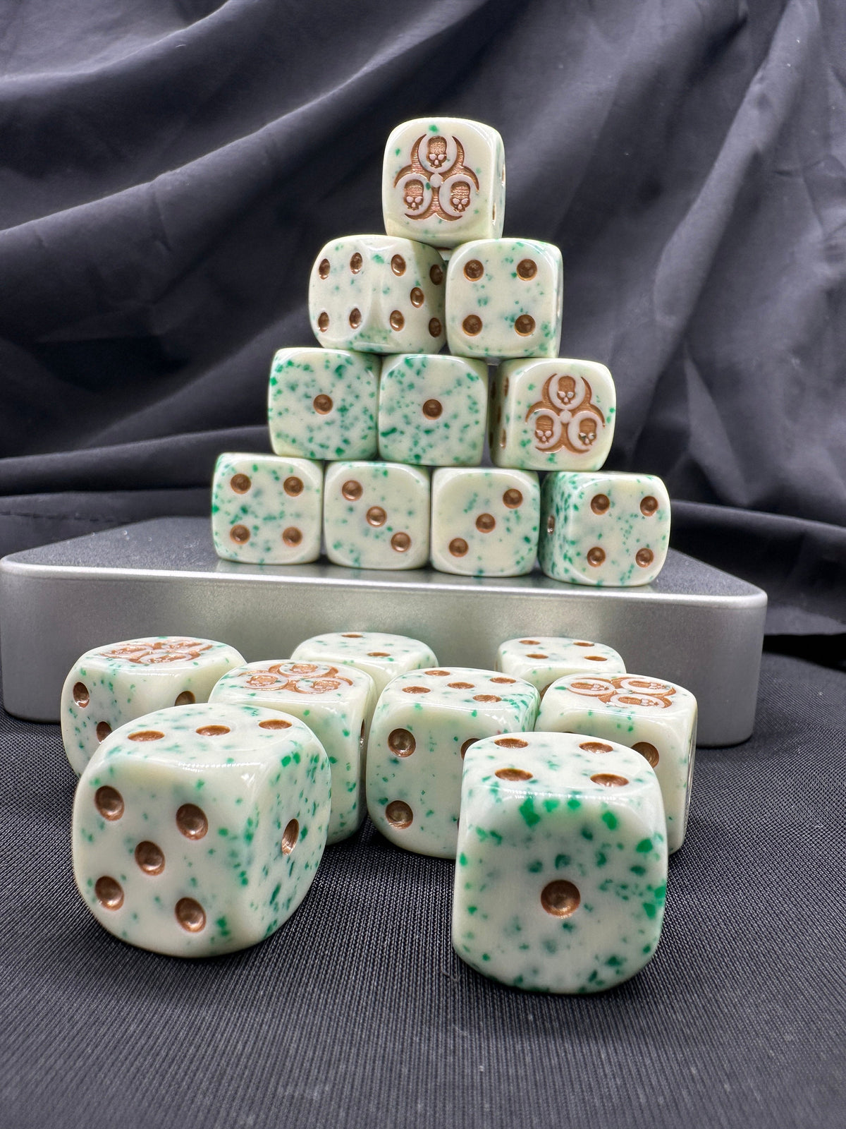 Acrylic D6 Dice – Nurgle Off – alternate product view