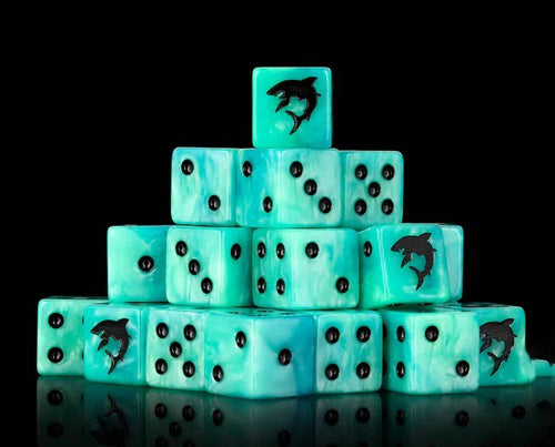 Acrylic D6 Dice – Pearlescent Warhammer