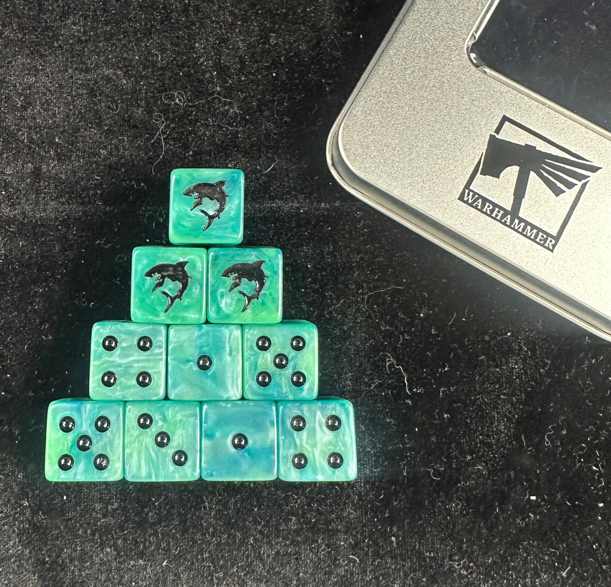 Acrylic D6 Dice – Pearlescent Warhammer – alternate product view