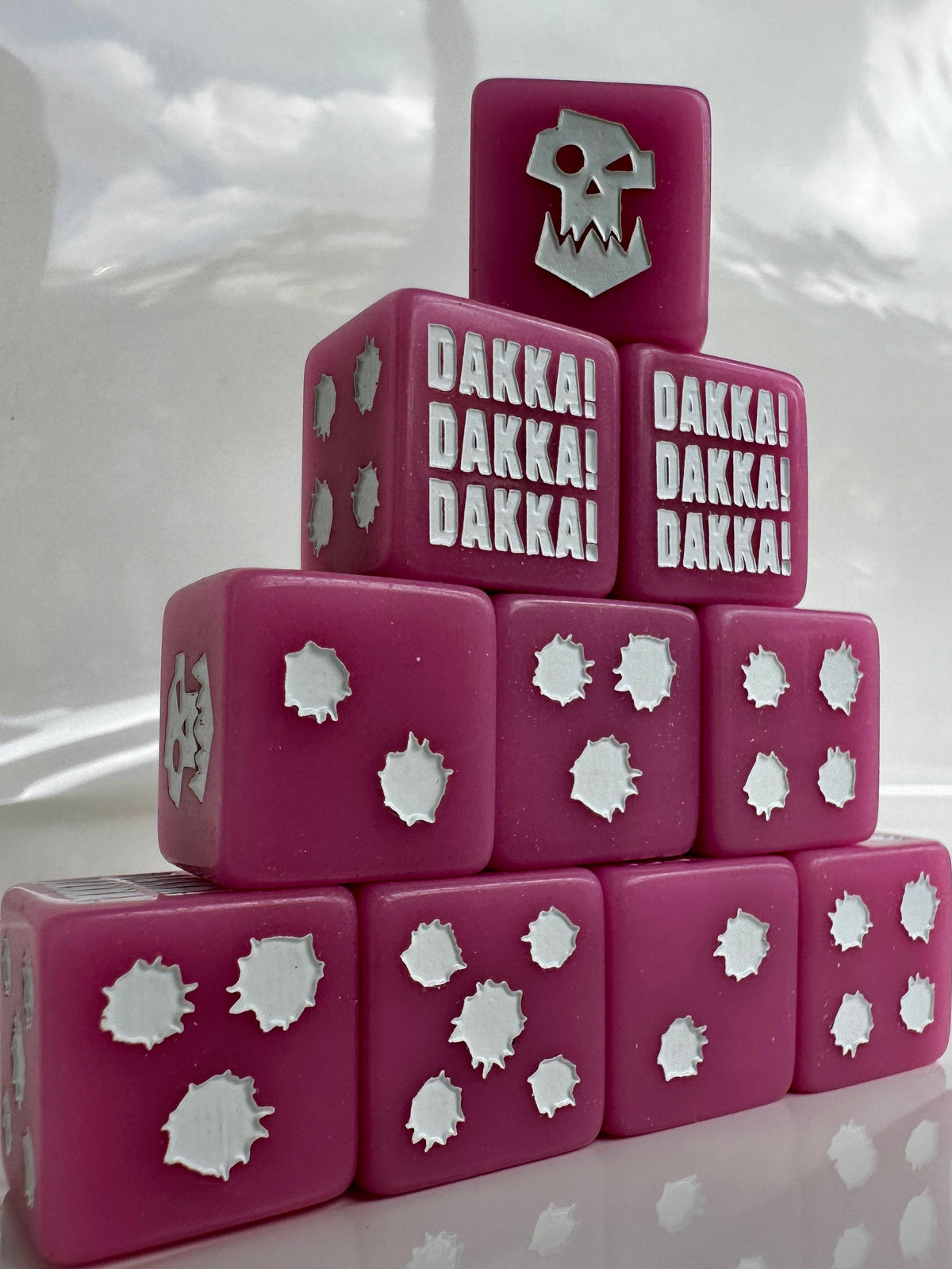Acrylic D6 Dice – Right Angle – alternate product view