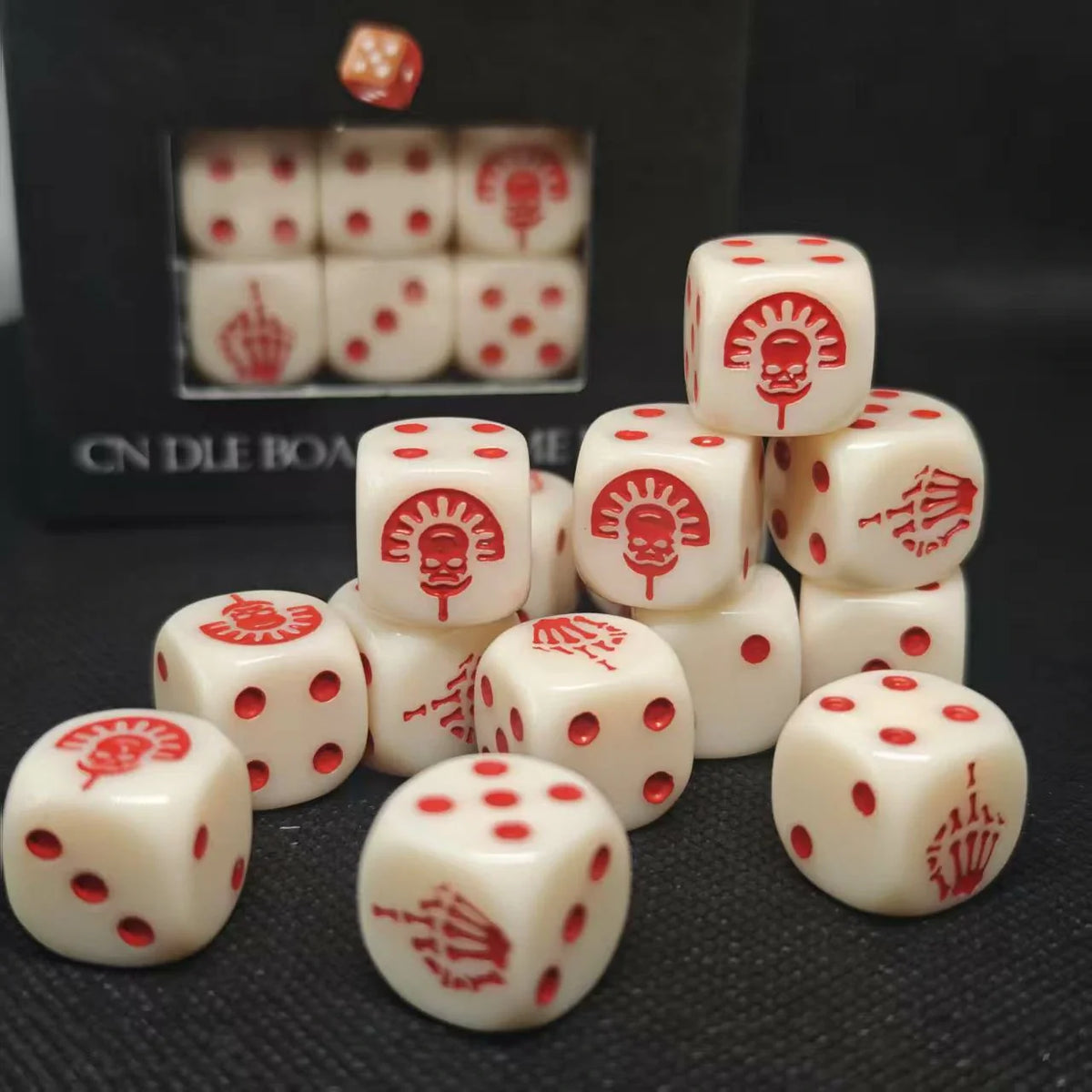 Acrylic D6 Dice Set – 40k Necrons