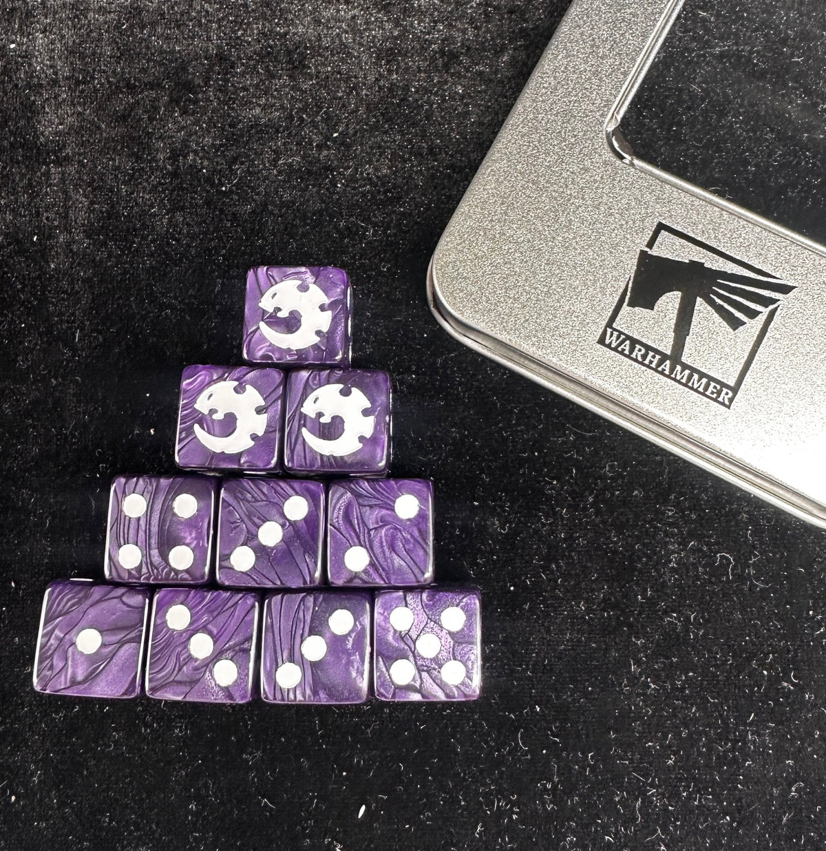 Acrylic D6 Dice Set – 40k Tyranid – alternate product view