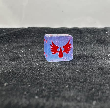 Acrylic D6 Dice Set – Angels Pearlescent – alternate product view