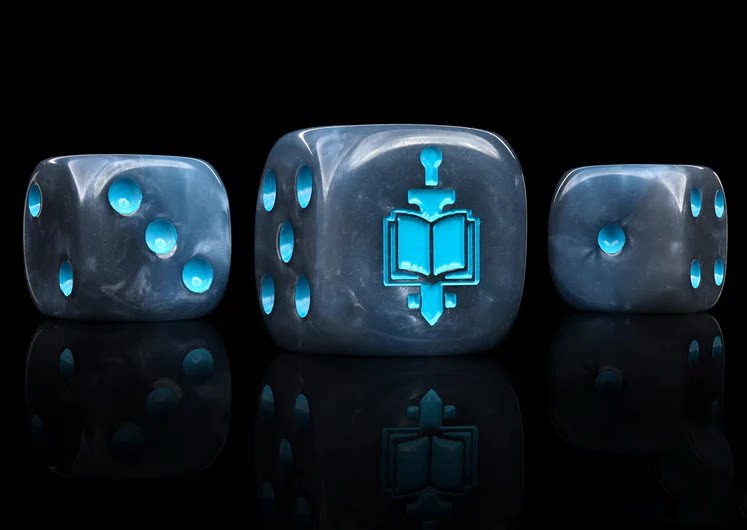 Acrylic D6 Dice Set – Aos Pearlescent