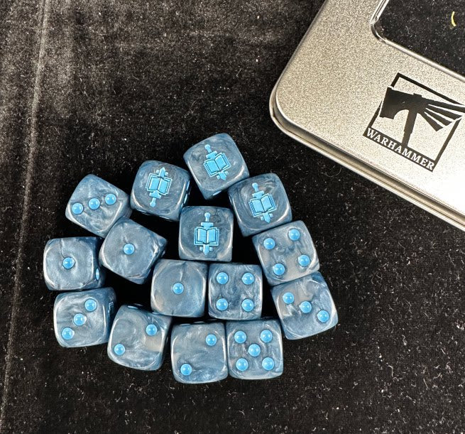 Acrylic D6 Dice Set – Aos Pearlescent – alternate product view