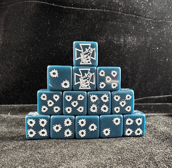 Acrylic D6 Dice Set – Astra Militarum