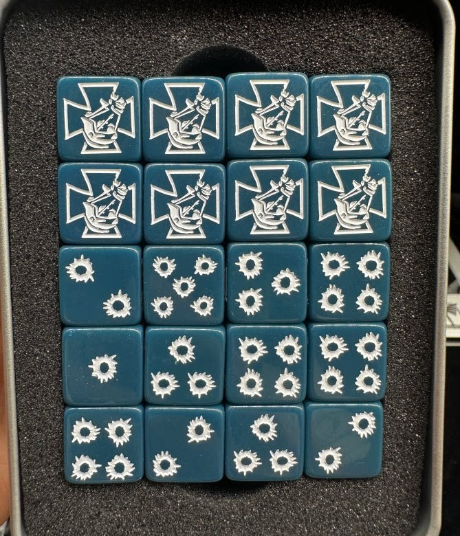 Acrylic D6 Dice Set – Astra Militarum – alternate product view