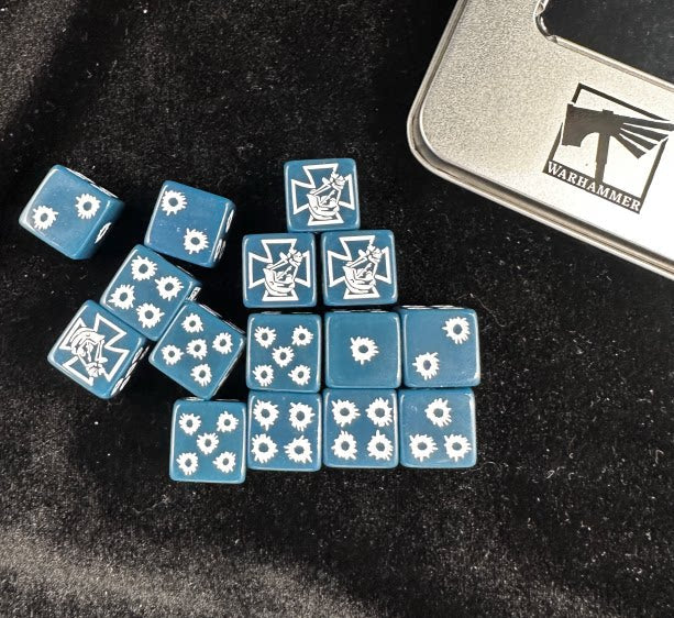 Acrylic D6 Dice Set – Astra Militarum – alternate product view