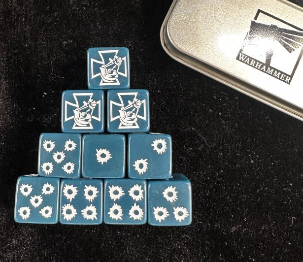 Acrylic D6 Dice Set – Astra Militarum – alternate product view