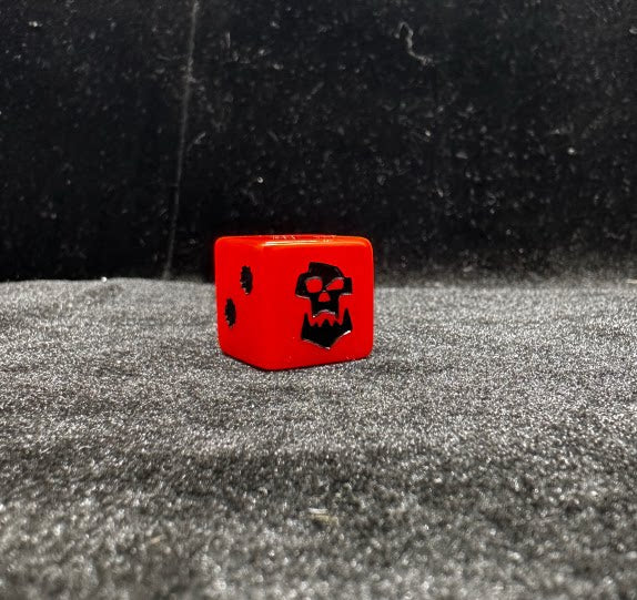 Acrylic D6 Dice Set – Dakka Orange – alternate product view