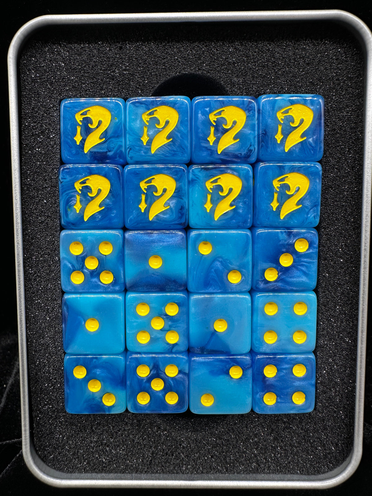 Acrylic D6 Dice Set – Deepkin Pearlescent – alternate product view