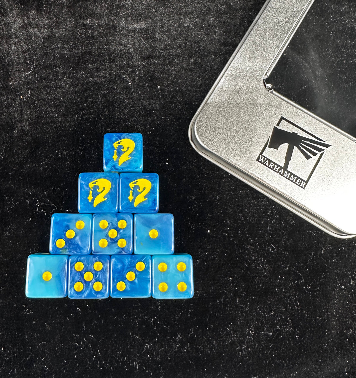 Acrylic D6 Dice Set – Deepkin Pearlescent – alternate product view