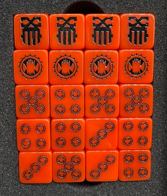 Acrylic D6 Dice Set – Eaters Blood – alternate product view