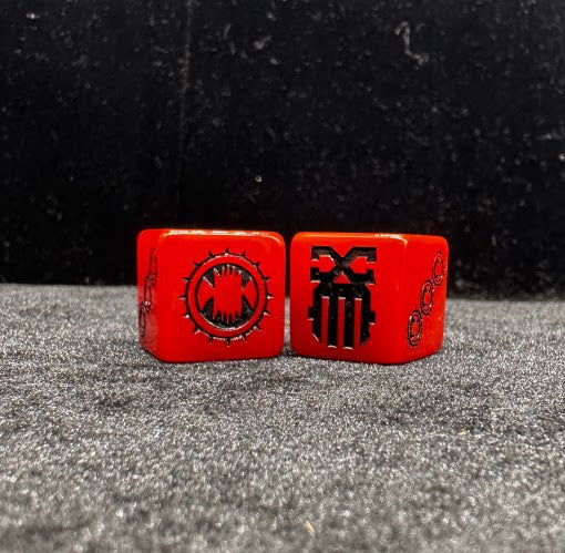 Acrylic D6 Dice Set – Eaters Blood – alternate product view