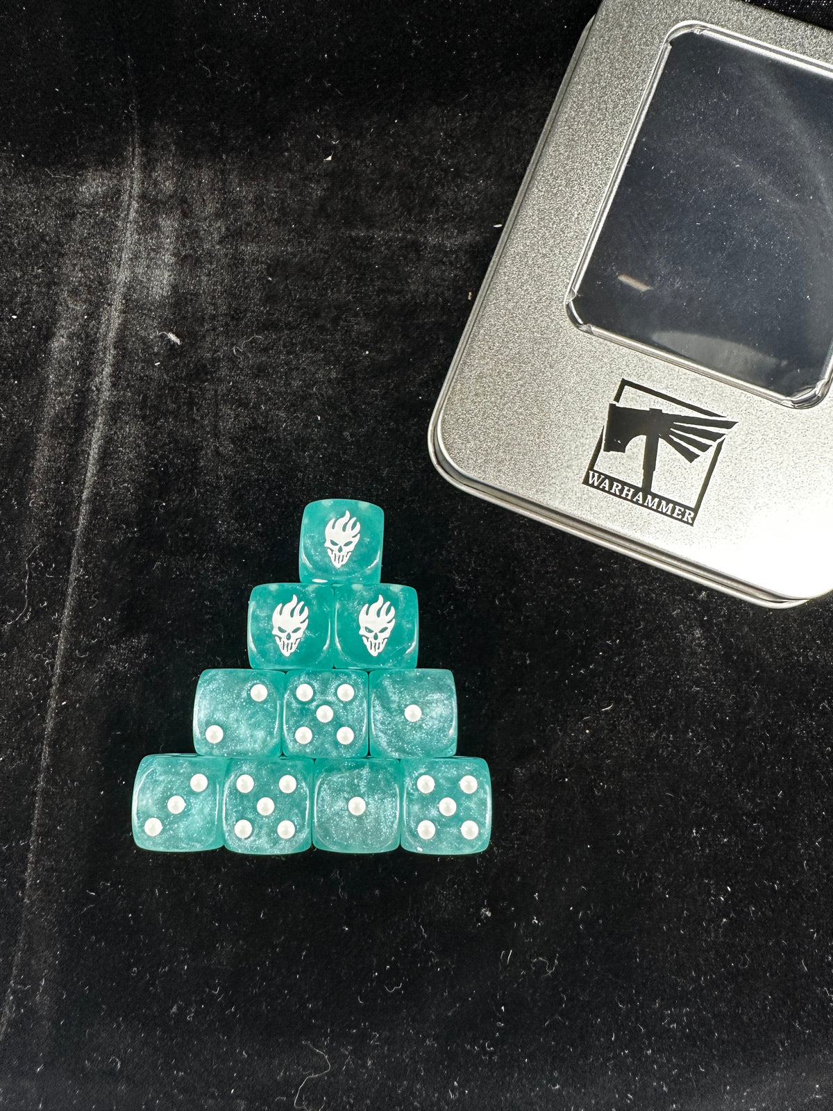 Acrylic D6 Dice Set – Glitter – alternate product view