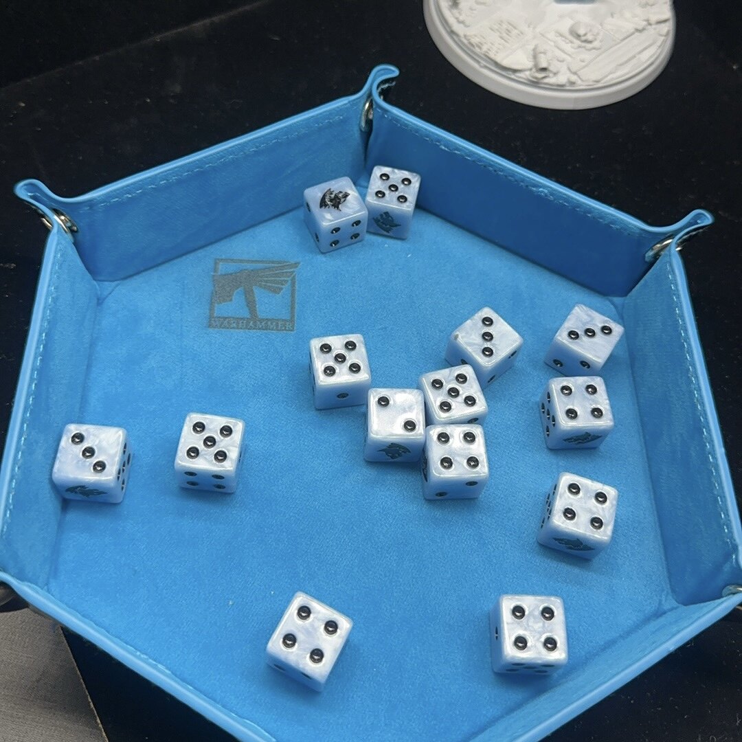 Acrylic D6 Dice Set – Ice Pearl – alternate product view