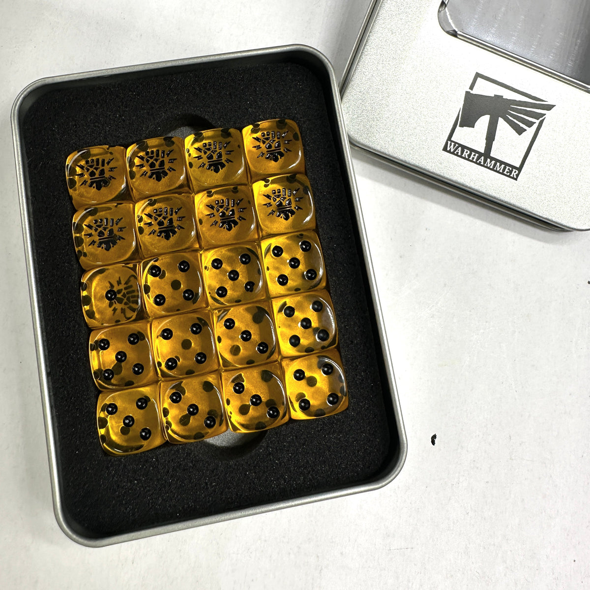 Acrylic D6 Dice Set – Imperial Fists – alternate product view