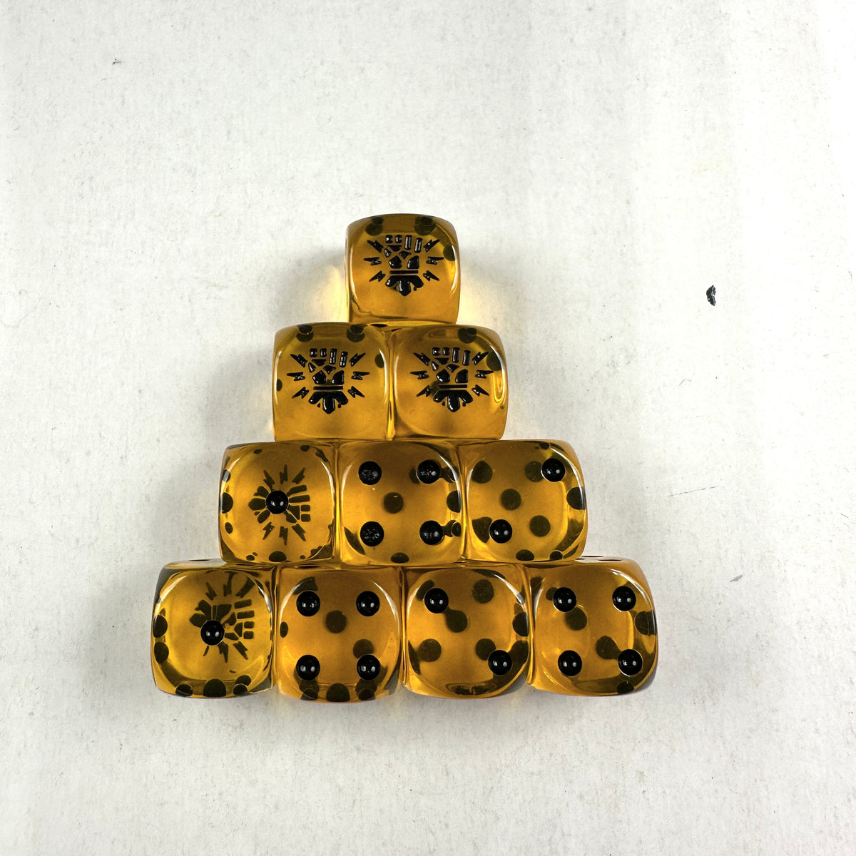 Acrylic D6 Dice Set – Imperial Fists – alternate product view