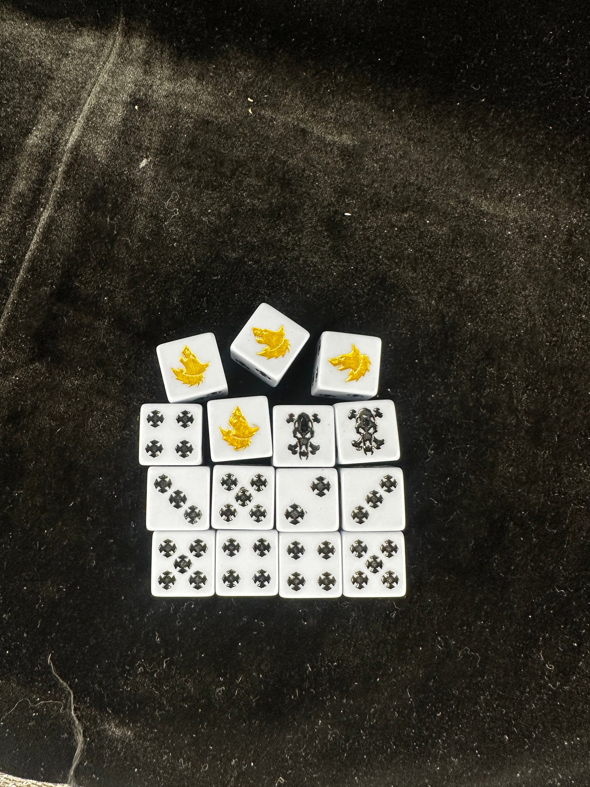 Acrylic D6 Dice Set – Iron Cross – alternate product view