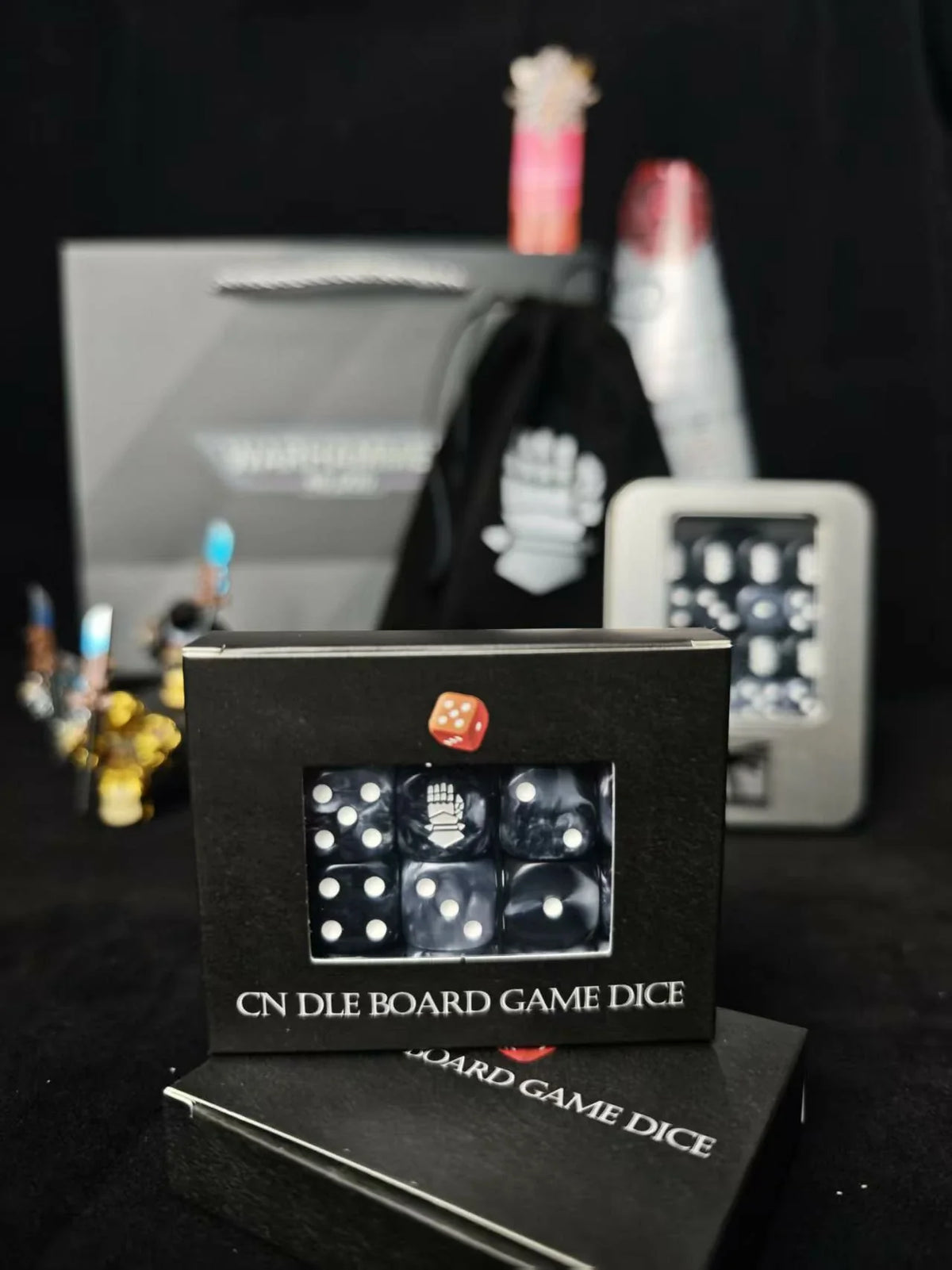 Acrylic D6 Dice Set – Iron Hands