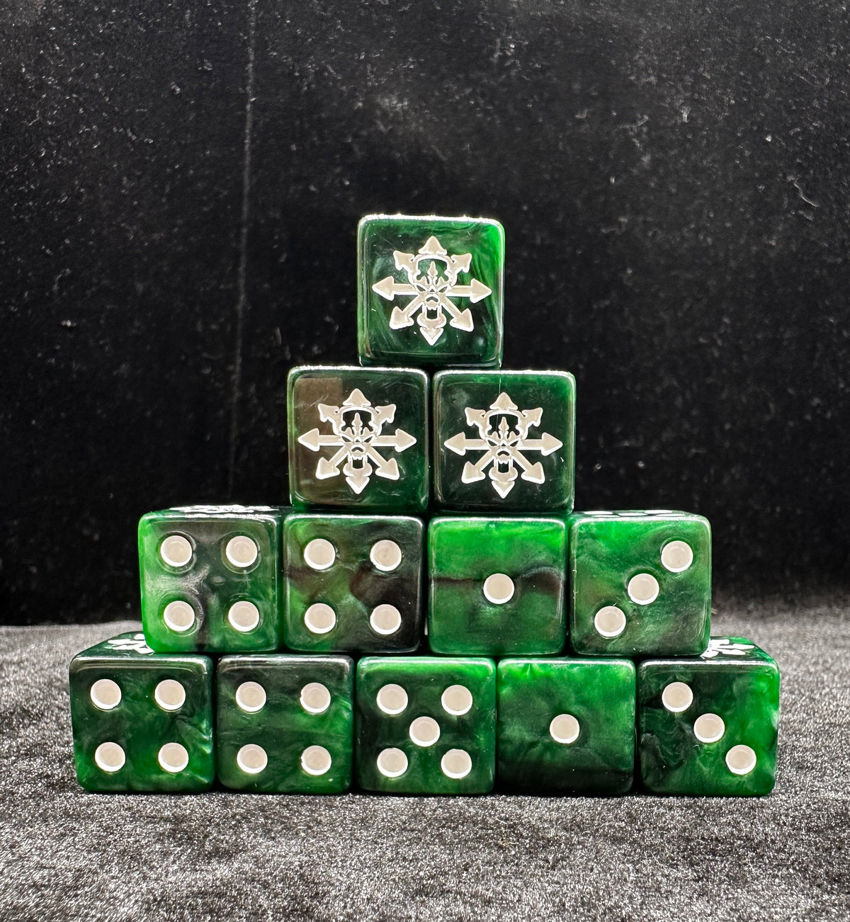 Acrylic D6 Dice Set – Knight Chaos – alternate product view
