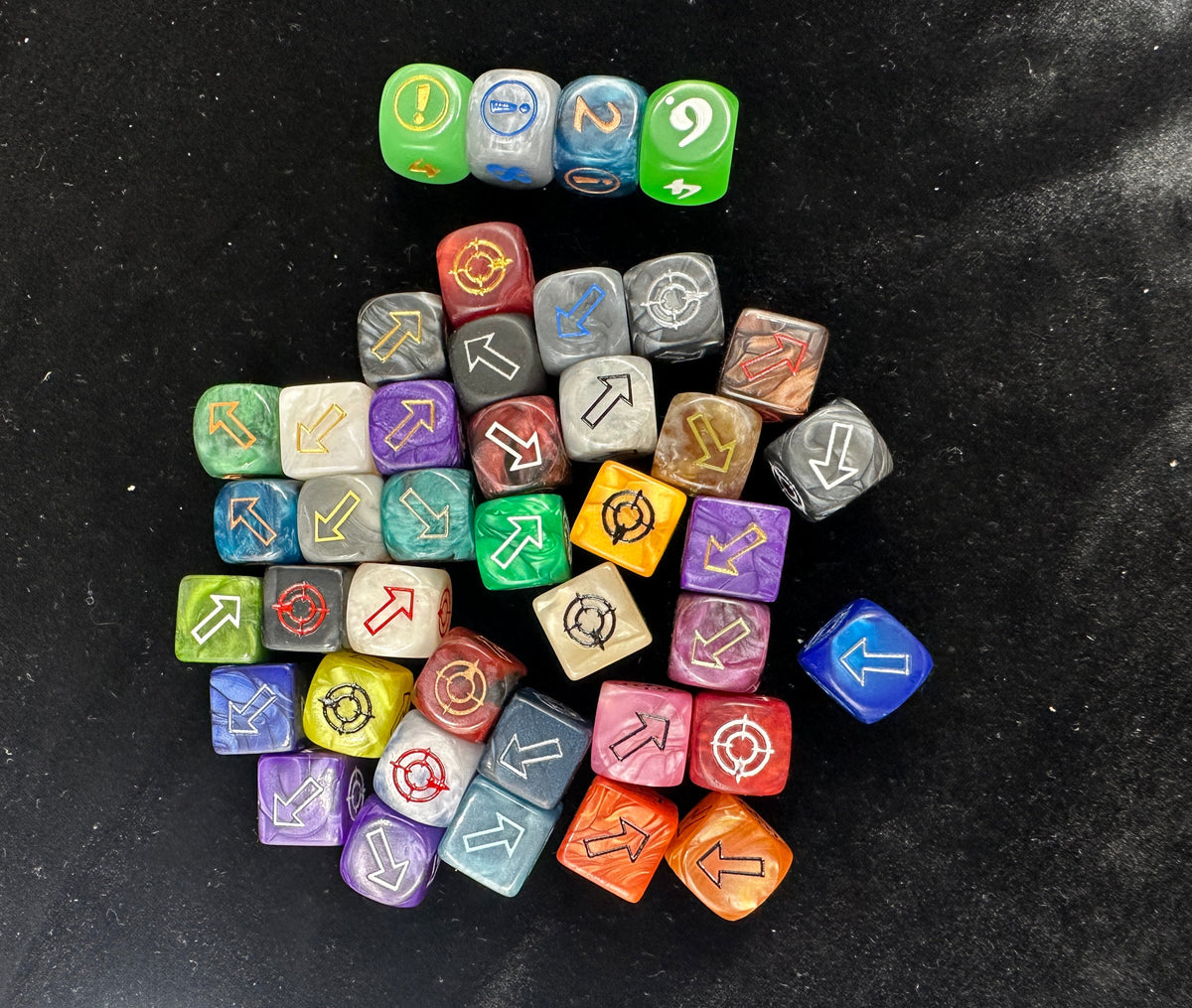 Acrylic D6 Dice Set – Mixed Color