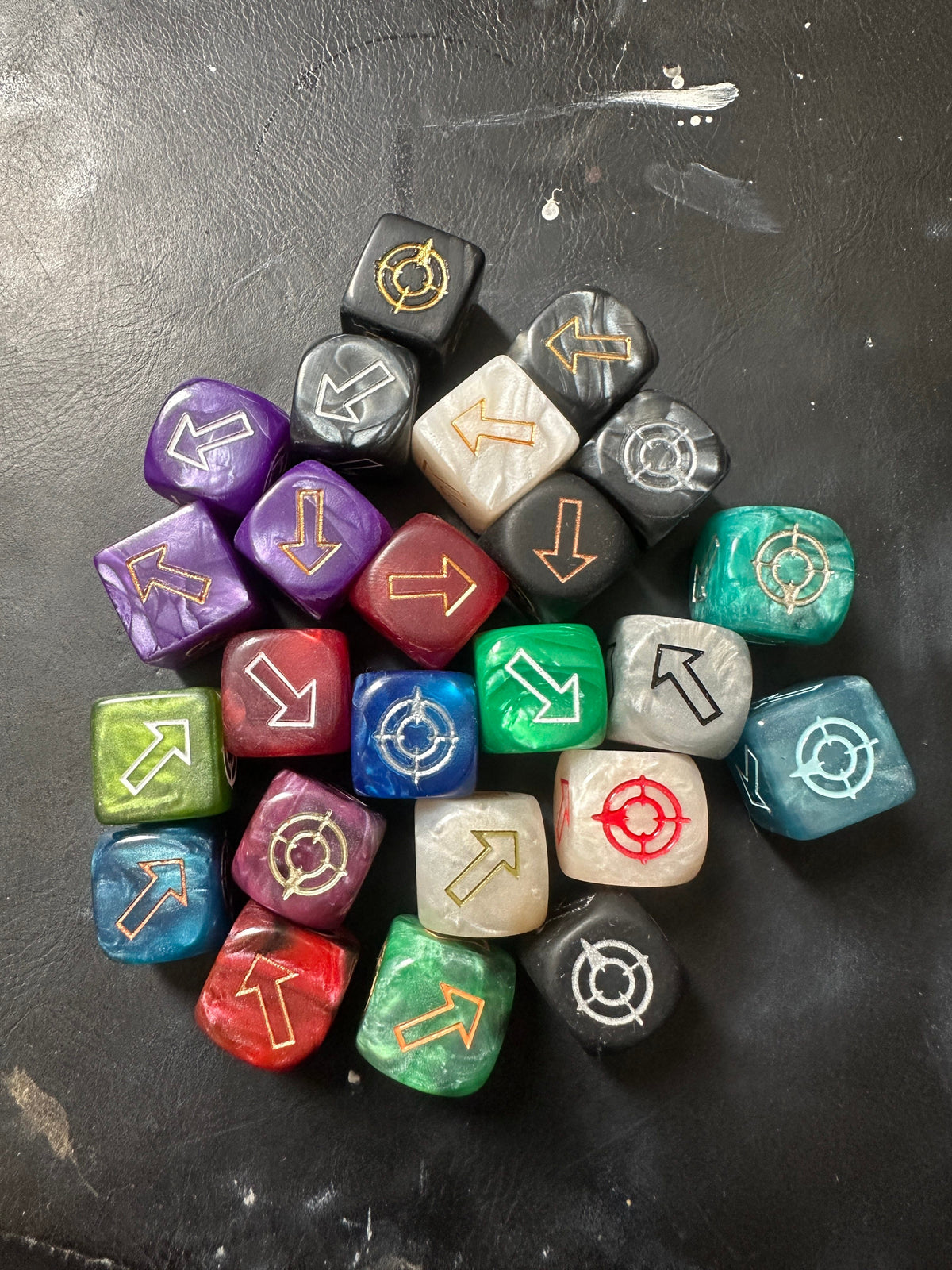 Acrylic D6 Dice Set – Mixed Color – alternate product view