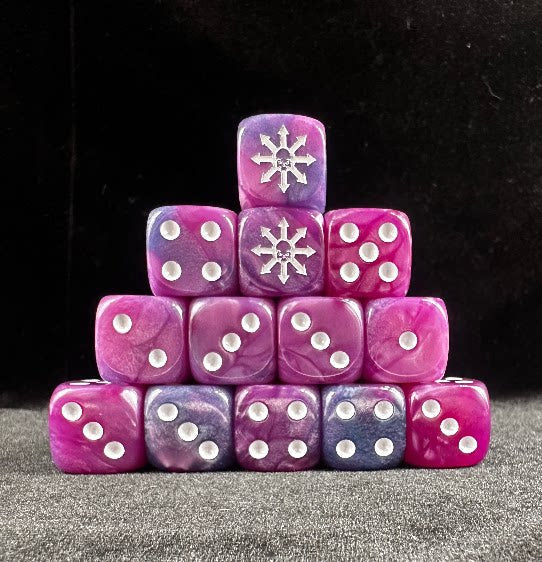 Acrylic D6 Dice Set – Old World