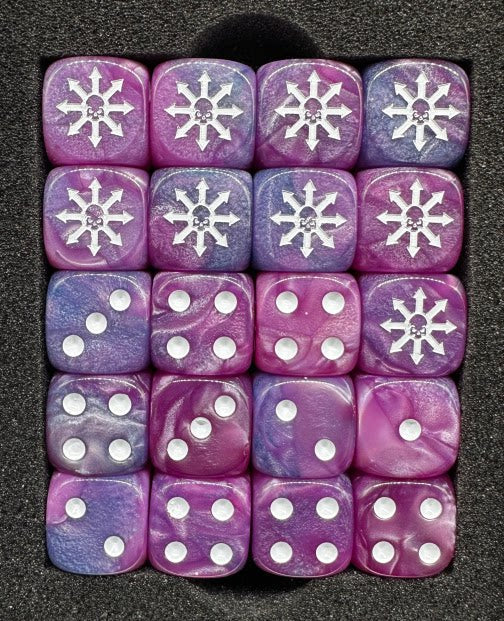 Acrylic D6 Dice Set – Old World – alternate product view