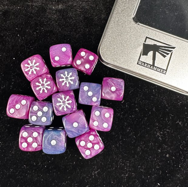 Acrylic D6 Dice Set – Old World – alternate product view