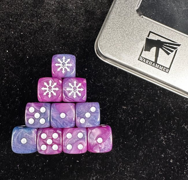 Acrylic D6 Dice Set – Old World – alternate product view