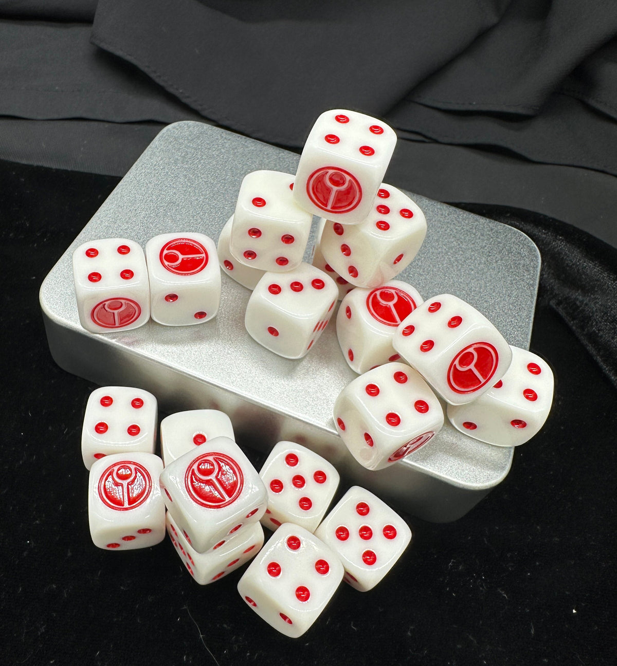 Acrylic D6 Dice Set – Opus Machina – alternate product view