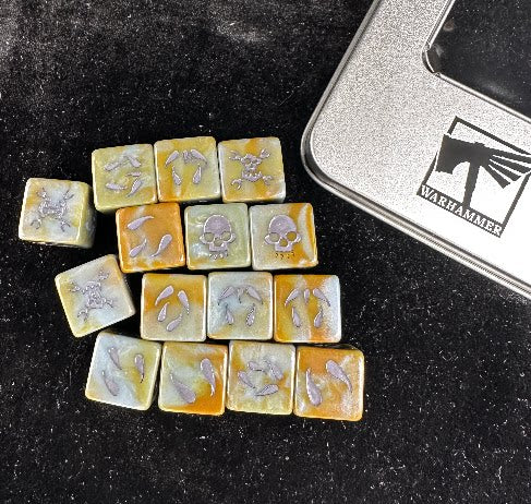 Acrylic D6 Dice Set – Orks Pearlescent – alternate product view