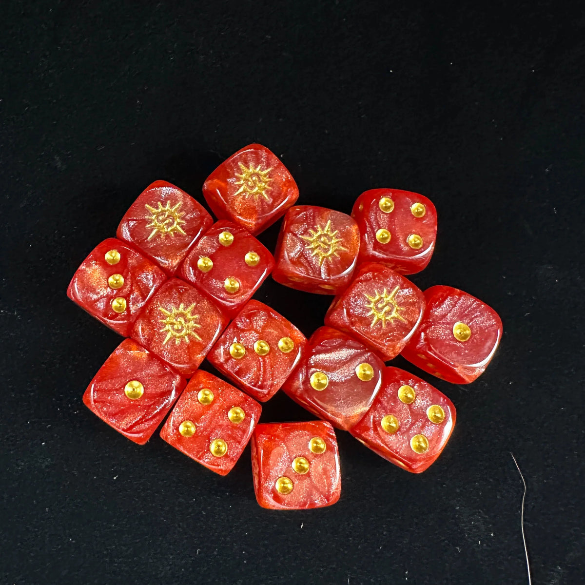 Acrylic D6 Dice Set – Sigmar Pearl – Warhammer Dice, Warhammer AOS Cities of Sigmar Dice, Warhammer Dice