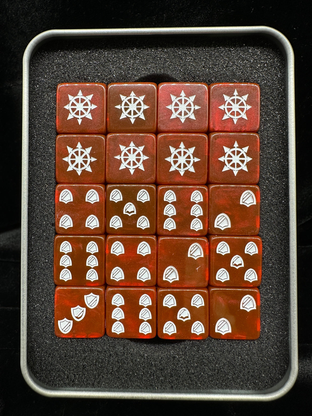 Acrylic D6 Dice Set – Space Marines – alternate product view