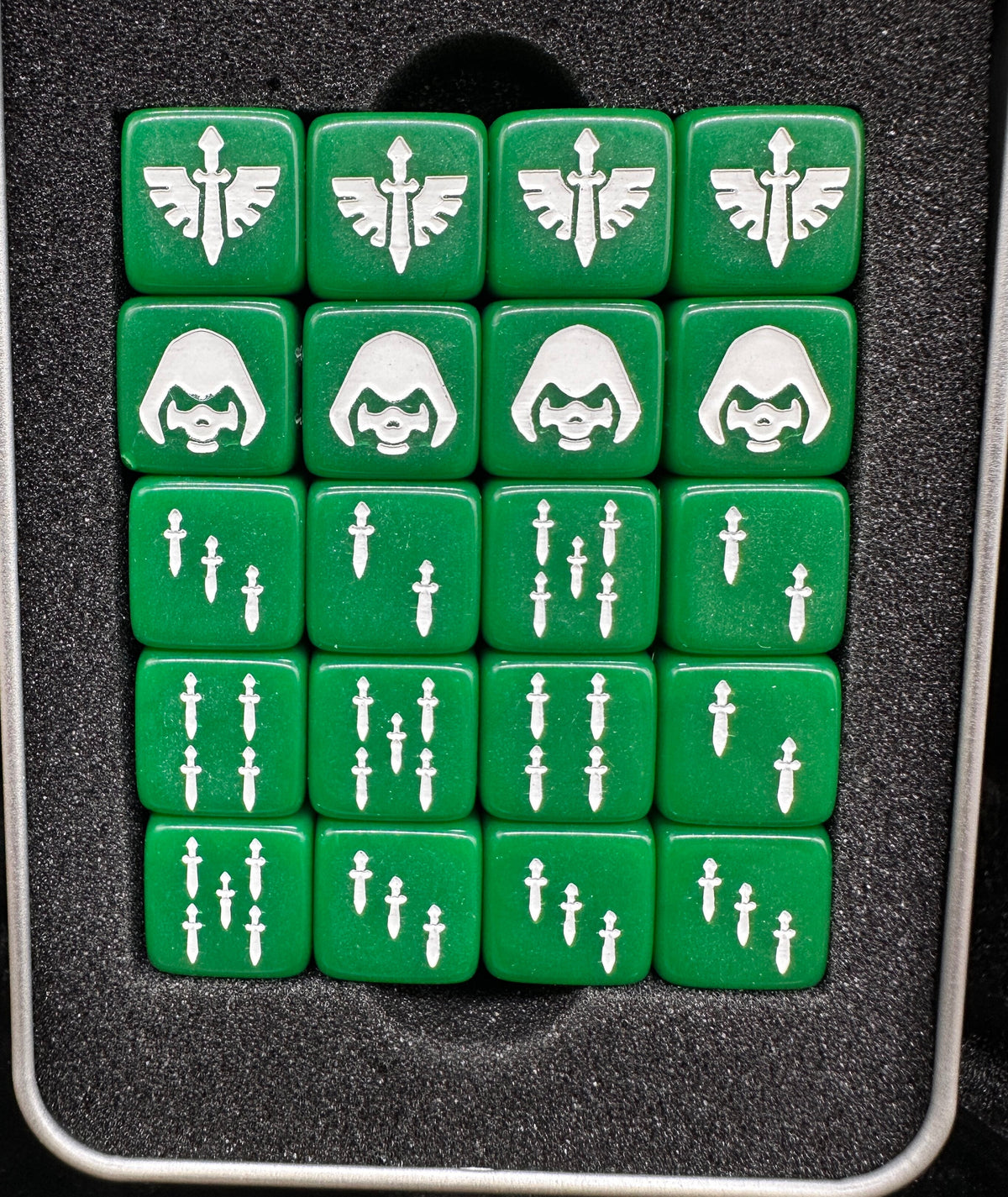 Acrylic D6 Dice Set – Sword Dagger – alternate product view